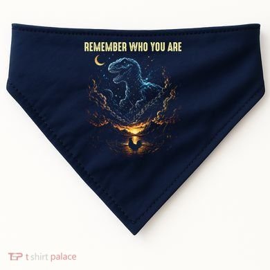 T-Rex Chicken Evolution Remember Who You Are USA-Made Doggie Bandana