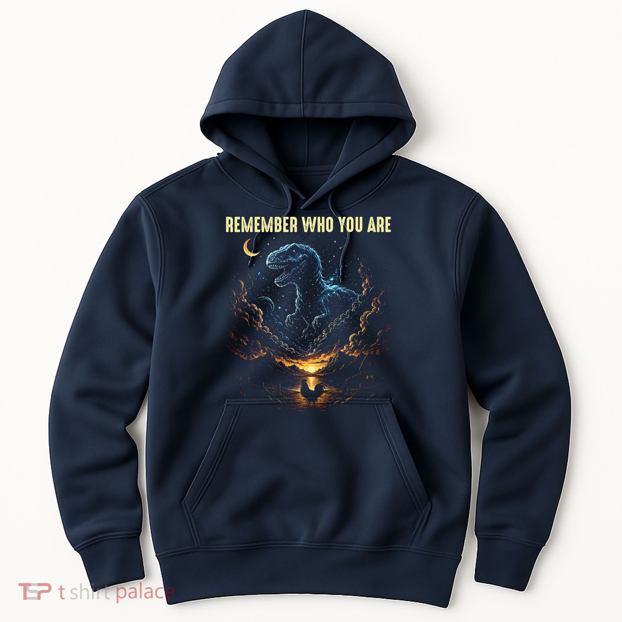 T-Rex Chicken Evolution Remember Who You Are Hoodie