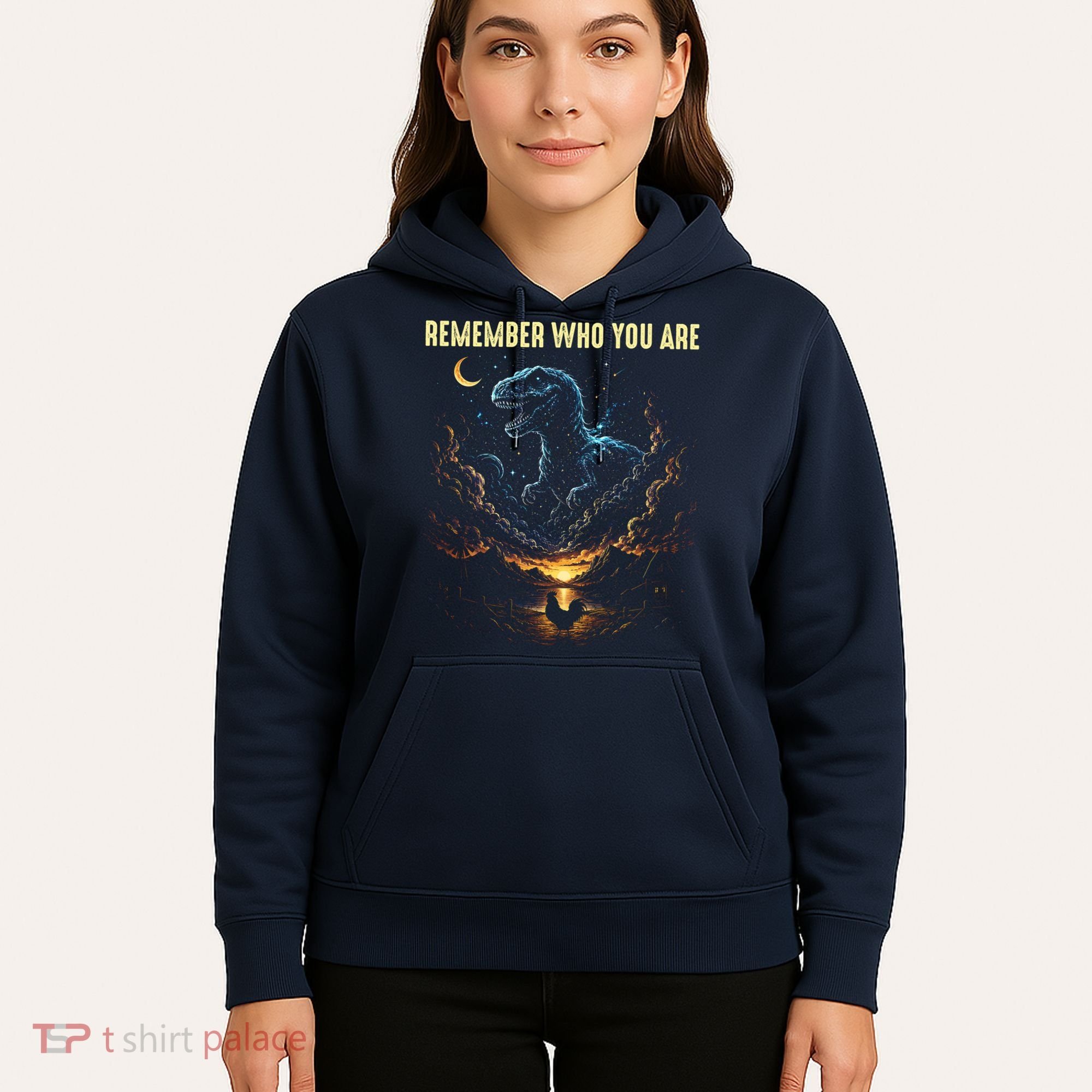 T-Rex Chicken Evolution Remember Who You Are Hoodie