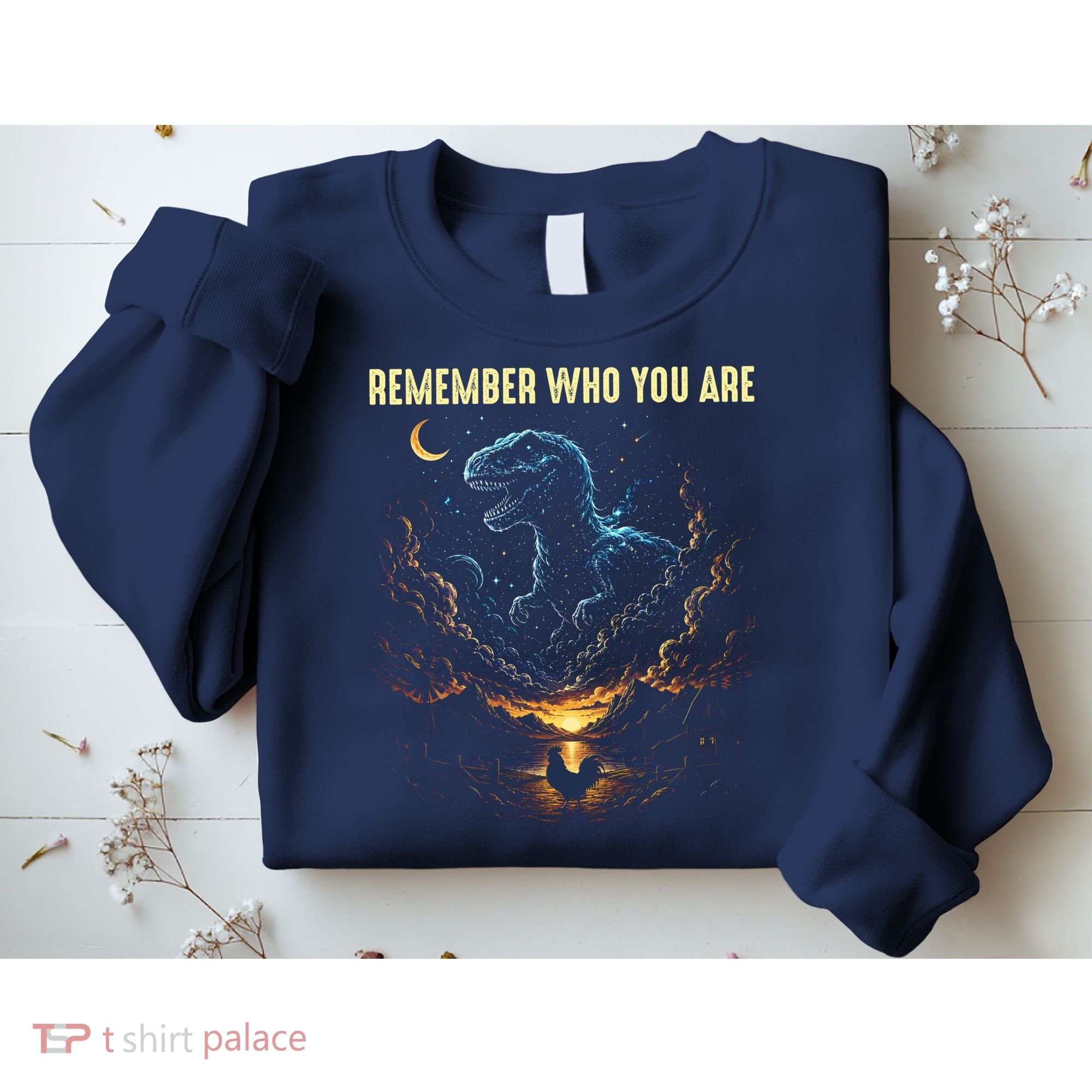 T-Rex Chicken Evolution Remember Who You Are Sweatshirt