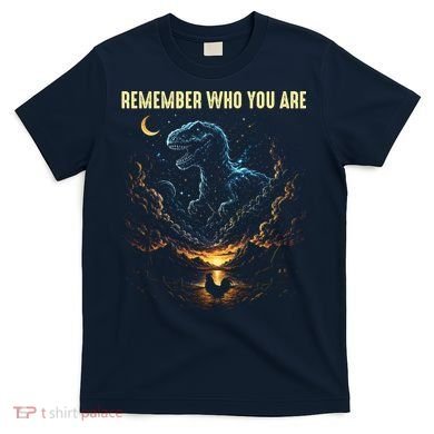 T-Rex Chicken Evolution Remember Who You Are T-Shirt