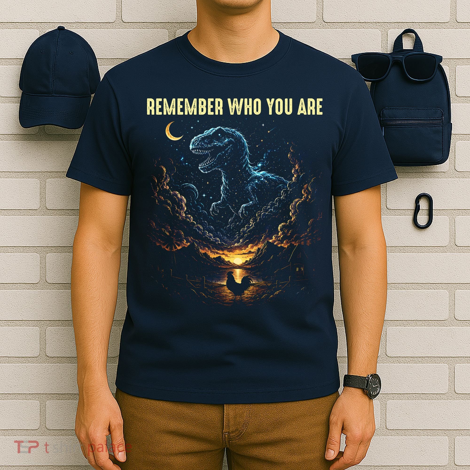 T-Rex Chicken Evolution Remember Who You Are T-Shirt