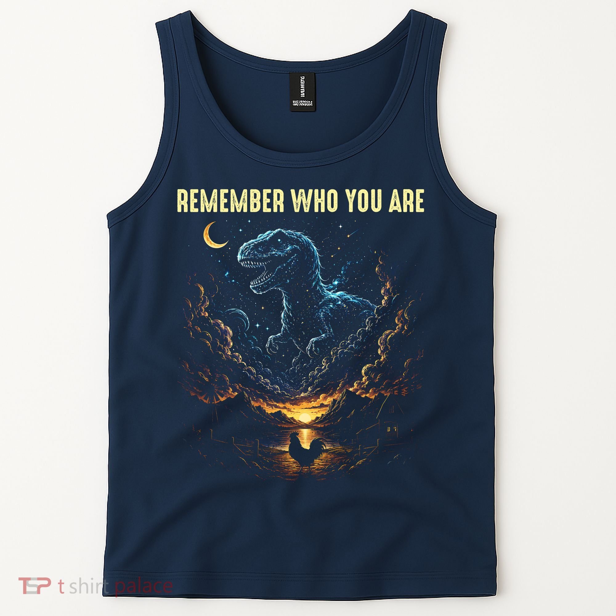 T-Rex Chicken Evolution Remember Who You Are Tank Top