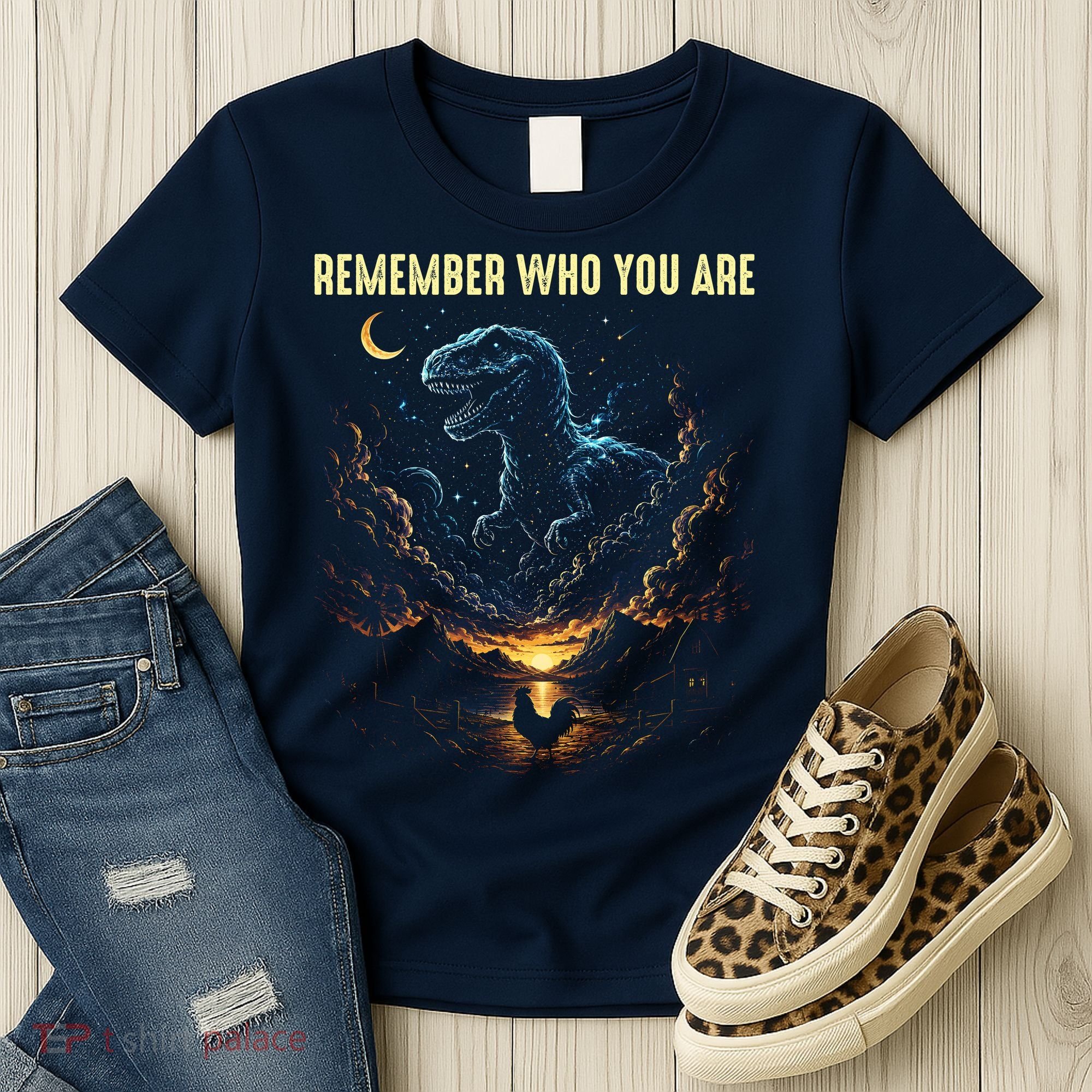 T-Rex Chicken Evolution Remember Who You Are Women's T-Shirt