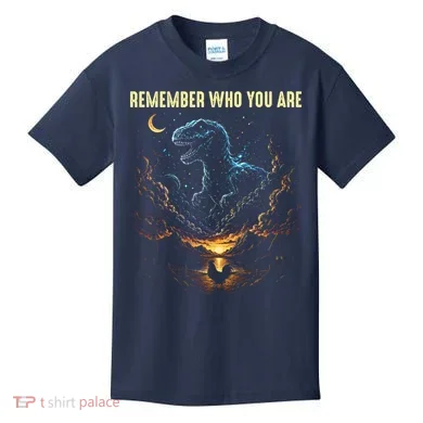 T-Rex Chicken Evolution Remember Who You Are Kids T-Shirt