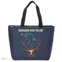 T-Rex Chicken Evolution Remember Who You Are Tote Bag thumb 0