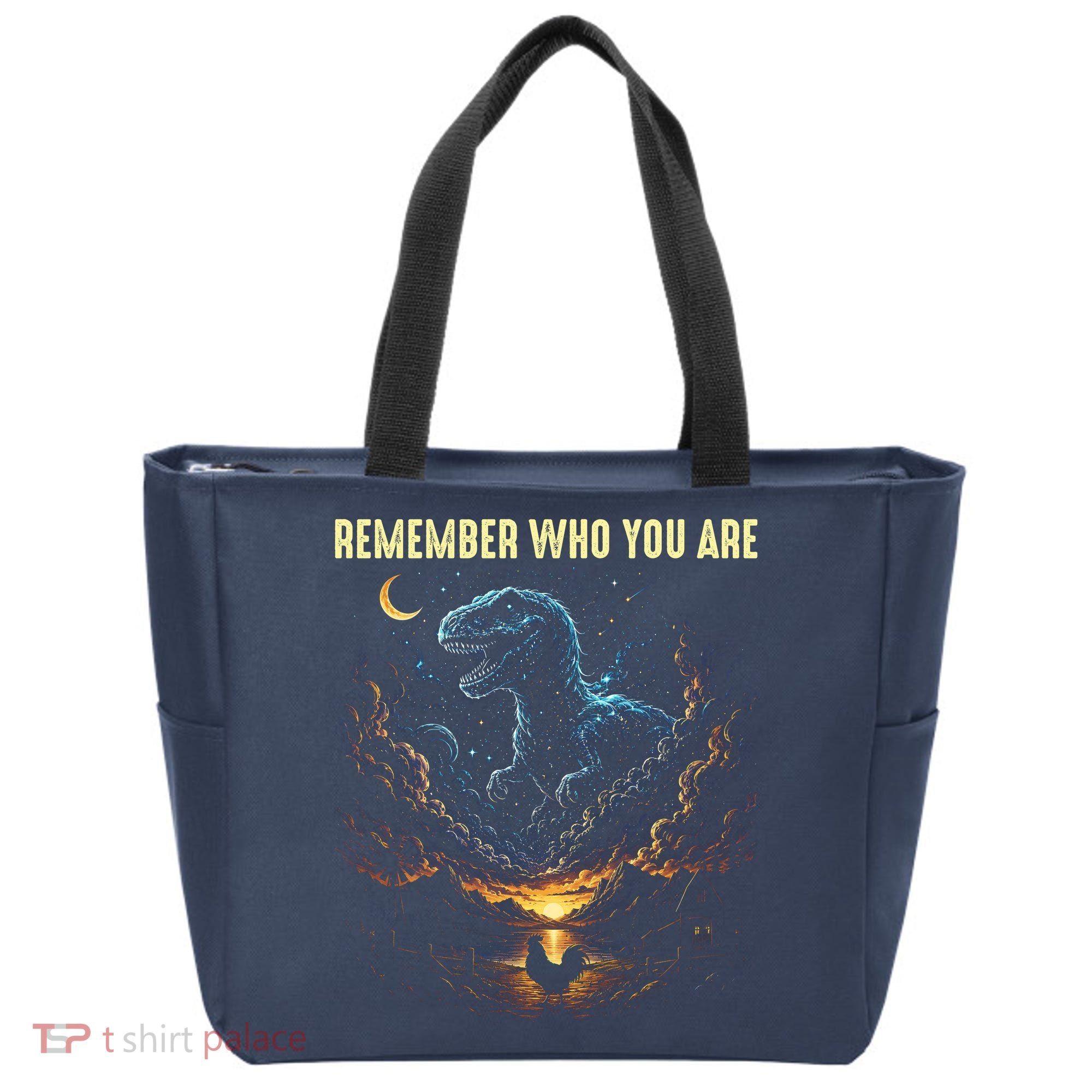 T-Rex Chicken Evolution Remember Who You Are Tote Bag