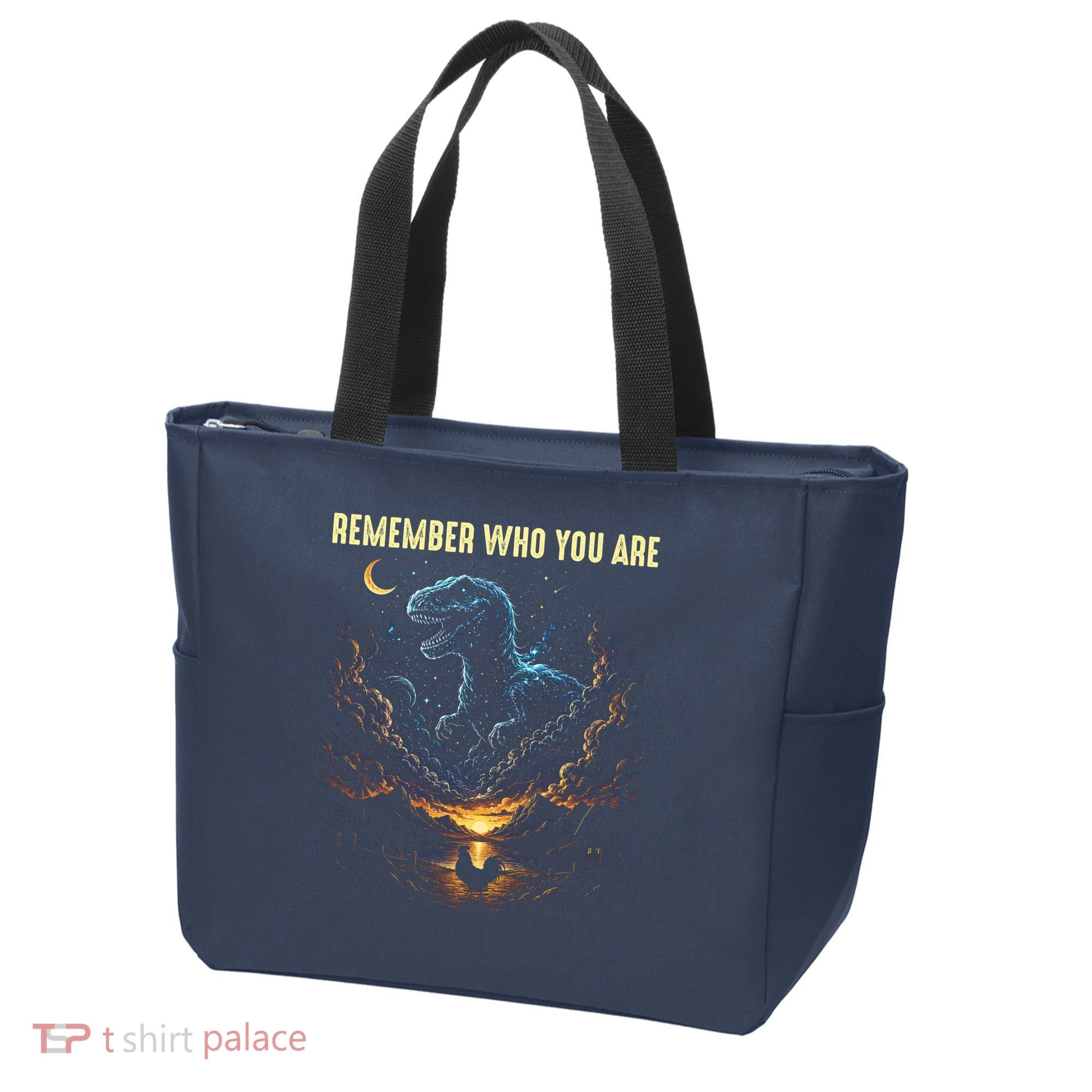 T-Rex Chicken Evolution Remember Who You Are Tote Bag