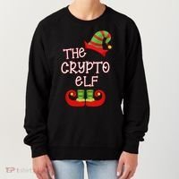 The Crypto Elf Funny Family Matching Christmas Women's Sweatshirt thumb 0