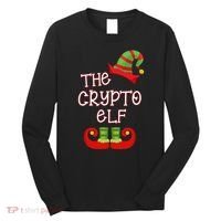 The Crypto Elf Funny Family Matching Christmas Long Sleeve Shirt thumb 0