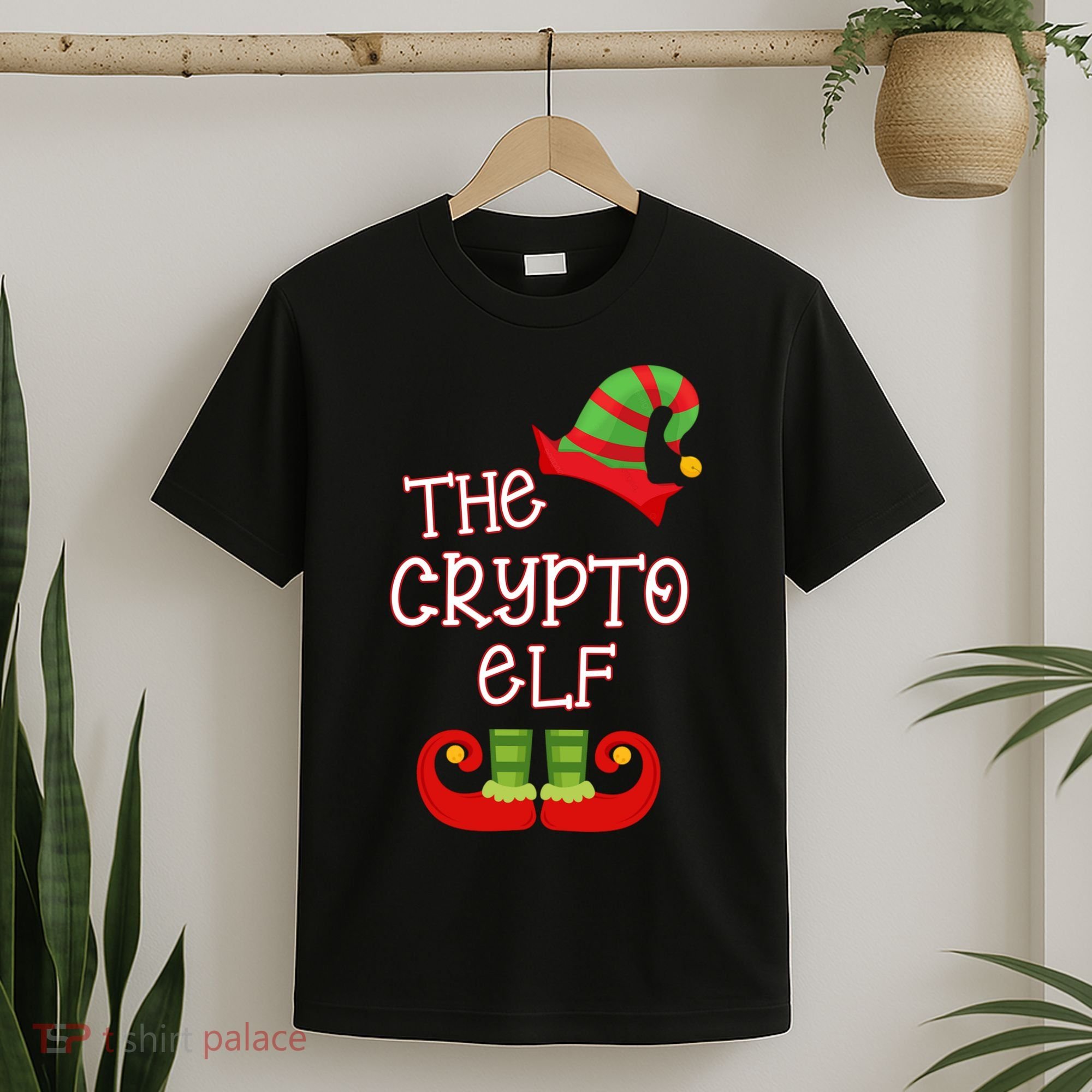 The Crypto Elf Funny Family Matching Christmas T-Shirt