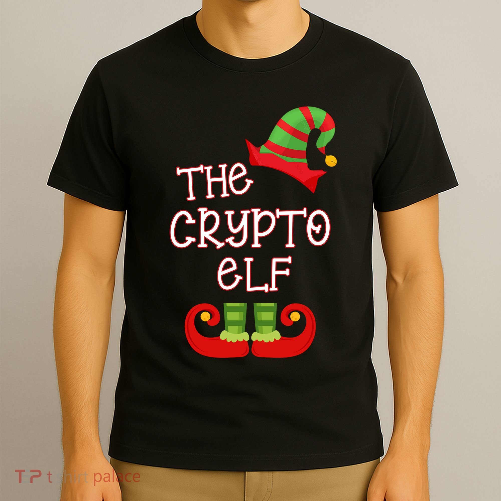 The Crypto Elf Funny Family Matching Christmas T-Shirt