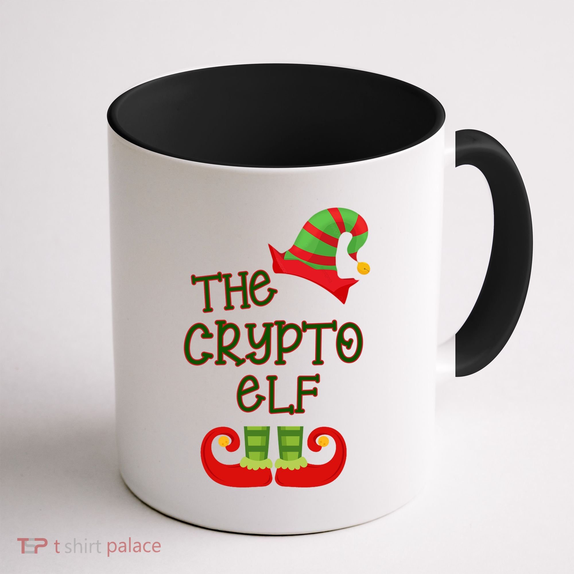 The Crypto Elf Funny Family Matching Christmas Coffee Mug