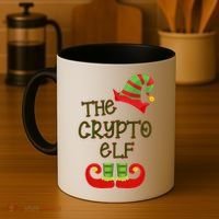 The Crypto Elf Funny Family Matching Christmas Coffee Mug thumb 4