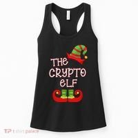 The Crypto Elf Funny Family Matching Christmas Women's Tank Top thumb 0
