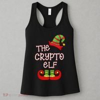 The Crypto Elf Funny Family Matching Christmas Women's Tank Top thumb 3