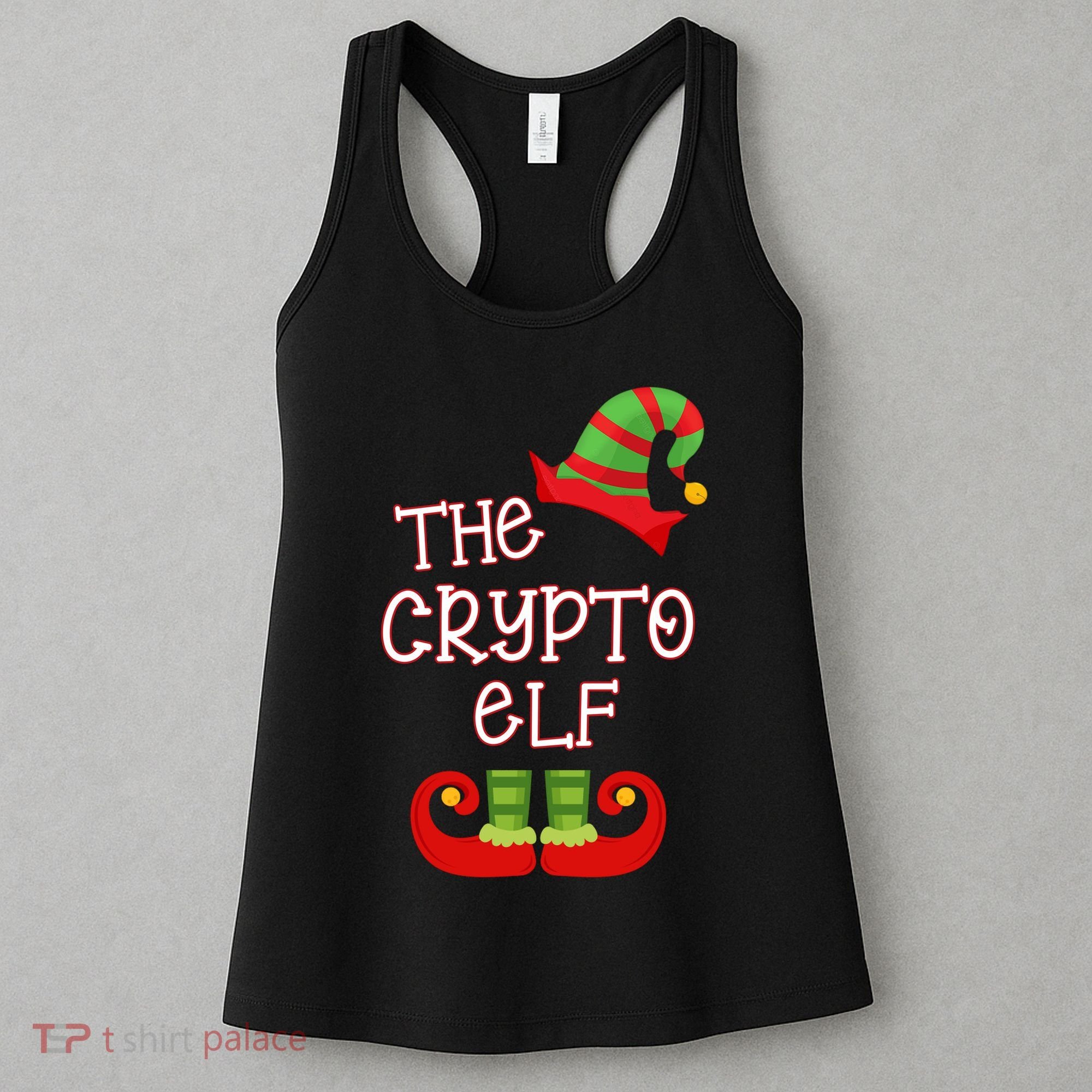 The Crypto Elf Funny Family Matching Christmas Women's Tank Top