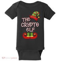 The Crypto Elf Funny Family Matching Christmas Baby Bodysuit thumb 0