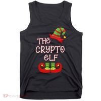 The Crypto Elf Funny Family Matching Christmas Tank Top thumb 0