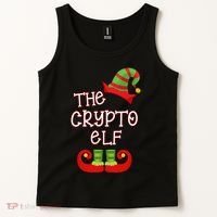 The Crypto Elf Funny Family Matching Christmas Tank Top thumb 2