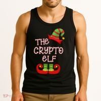 The Crypto Elf Funny Family Matching Christmas Tank Top thumb 3