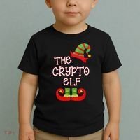 The Crypto Elf Funny Family Matching Christmas Toddler T-Shirt thumb 2