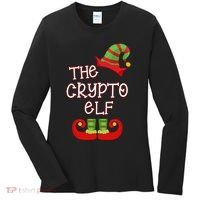 The Crypto Elf Funny Family Matching Christmas Women's Long Sleeve Shirt thumb 0