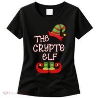 The Crypto Elf Funny Family Matching Christmas Women's T-Shirt thumb 0