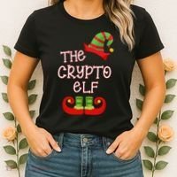 The Crypto Elf Funny Family Matching Christmas Women's T-Shirt thumb 2