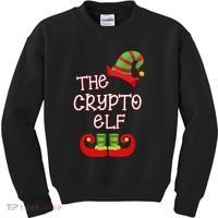 The Crypto Elf Funny Family Matching Christmas Kids Sweatshirt thumb 0