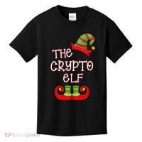 The Crypto Elf Funny Family Matching Christmas Kids T-Shirt thumb 0