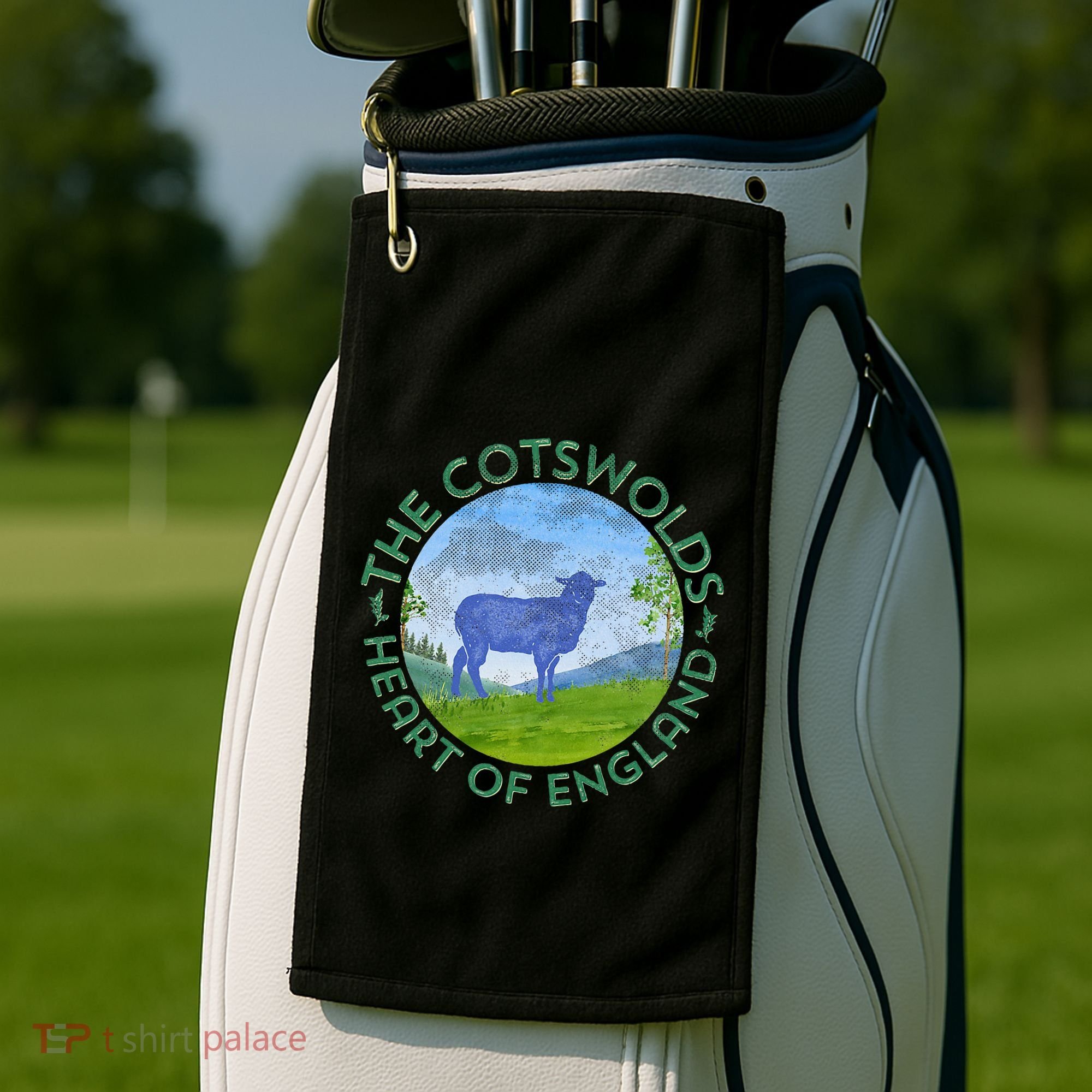 The Cotswolds England Uk S.H.E.E.P Women Gardeners Golf Towel