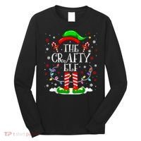 The Crafty Elf Funny Xmas Elf Matching Family Christmas Long Sleeve Long Sleeve Shirt thumb 0