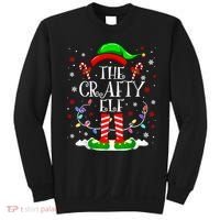The Crafty Elf Funny Xmas Elf Matching Family Christmas Long Sleeve Sweatshirt thumb 0