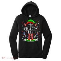 The Crafty Elf Funny Xmas Elf Matching Family Christmas Long Sleeve Women's Hoodie thumb 0