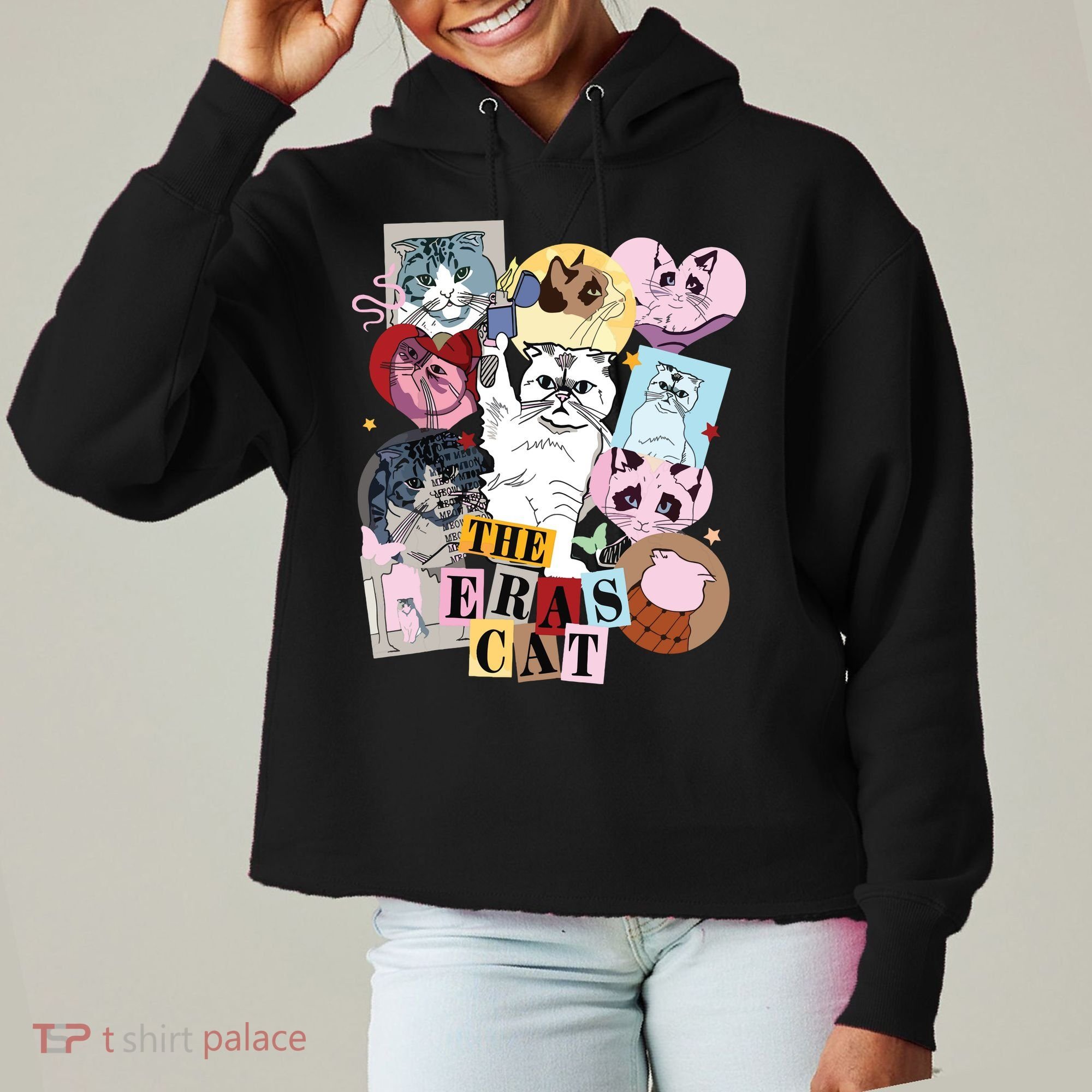 The Cat Eras In My Cat Mom Era Cat Lover Ladies Heavyweight Boxy Pullover Hoodie