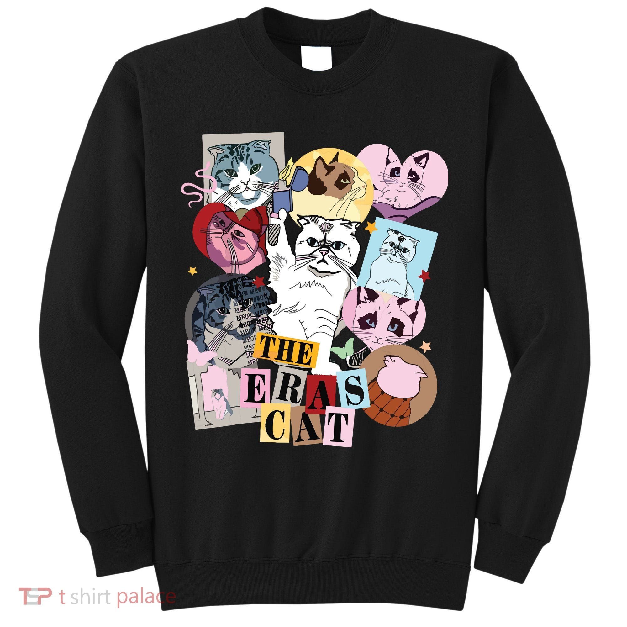 The Cat Eras In My Cat Mom Era Cat Lover Tall Sweatshirt