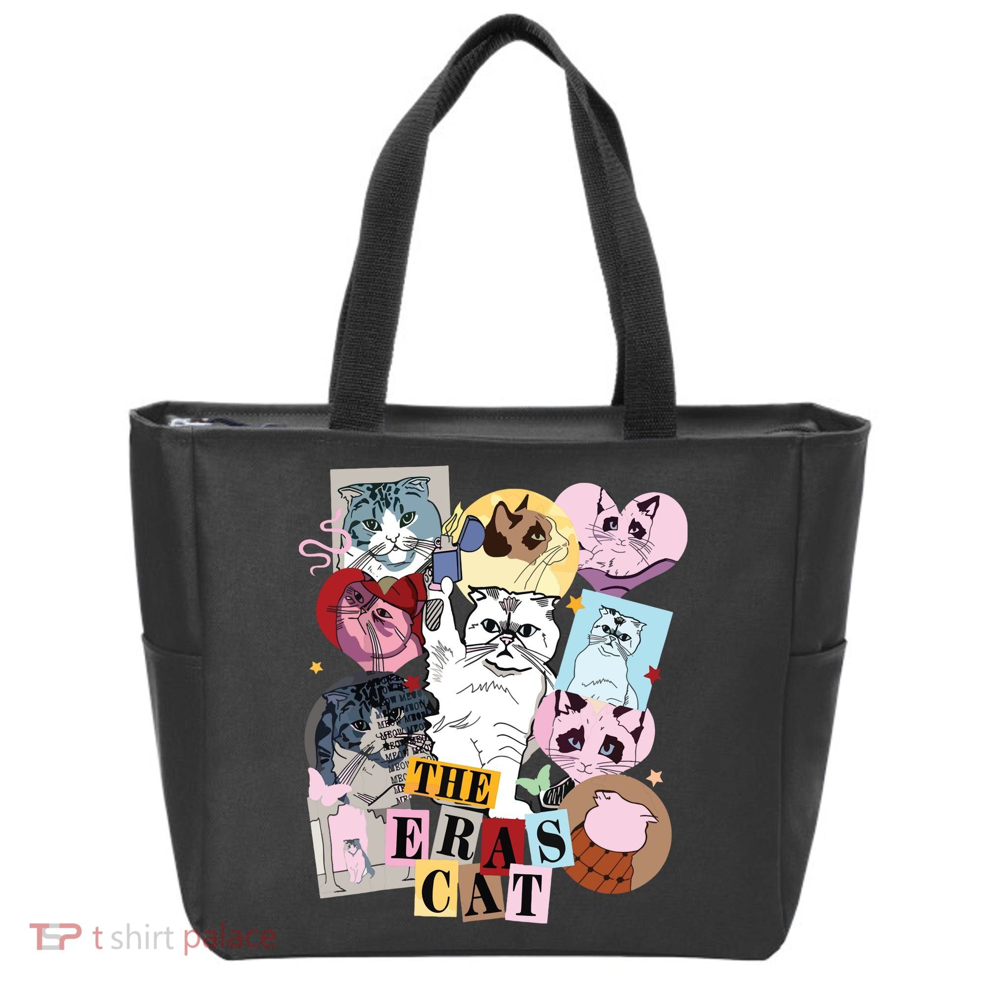 The Cat Eras In My Cat Mom Era Cat Lover Tote Bag