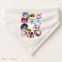 The Cat Eras In My Cat Mom Era Cat Lover USA-Made Doggie Bandana thumb 0
