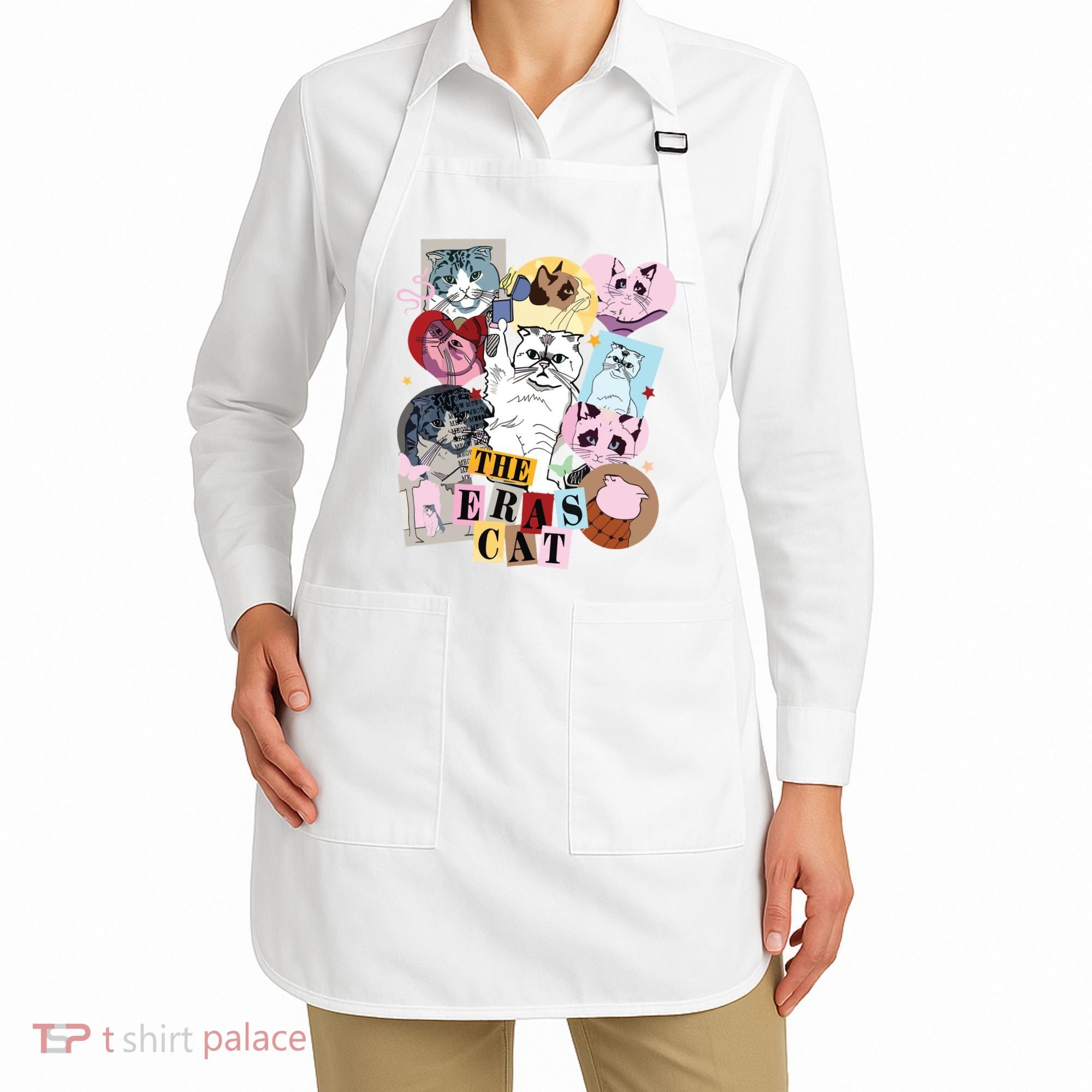 The Cat Eras In My Cat Mom Era Cat Lover Apron