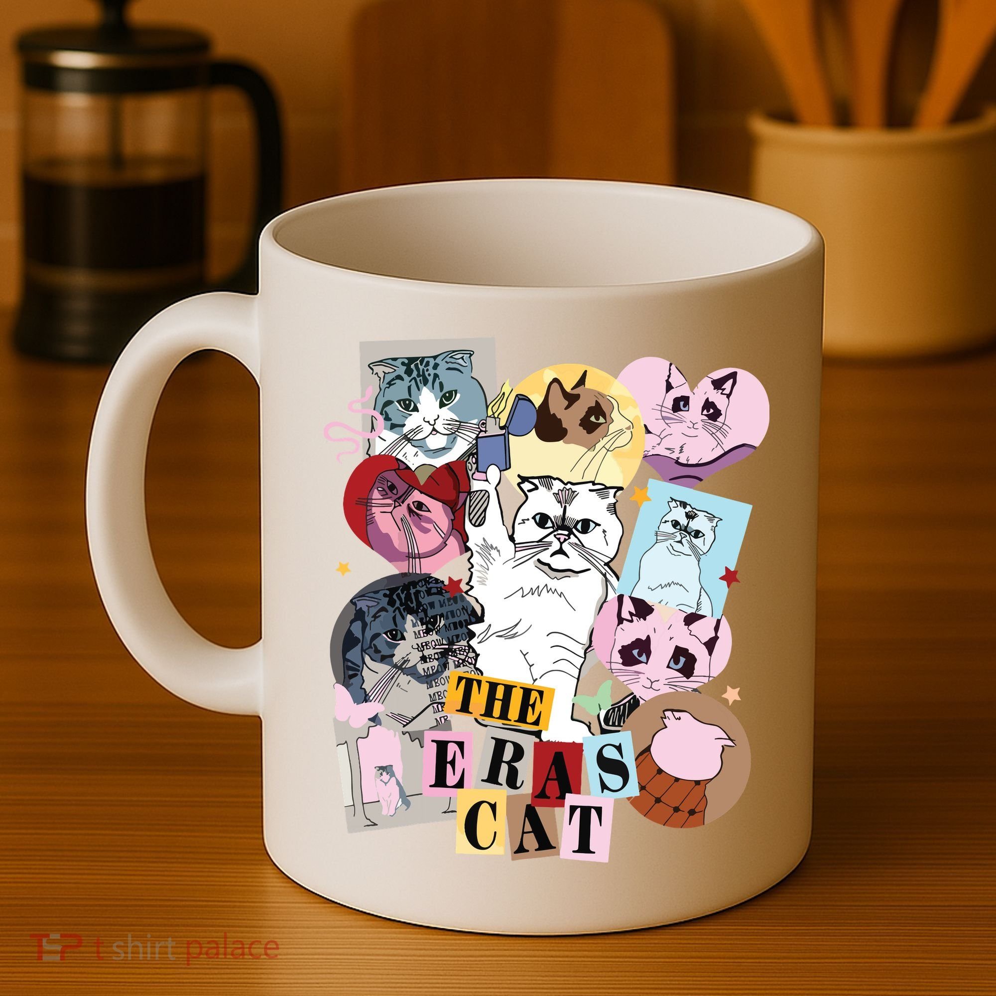 The Cat Eras In My Cat Mom Era Cat Lover Coffee Mug