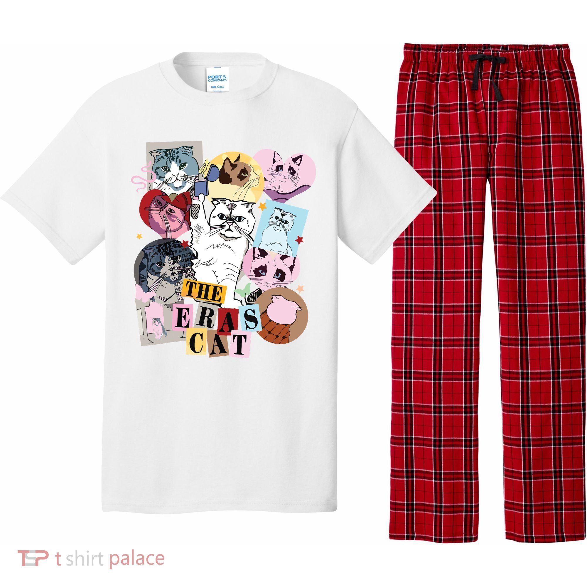 The Cat Eras In My Cat Mom Era Cat Lover Pajama Set