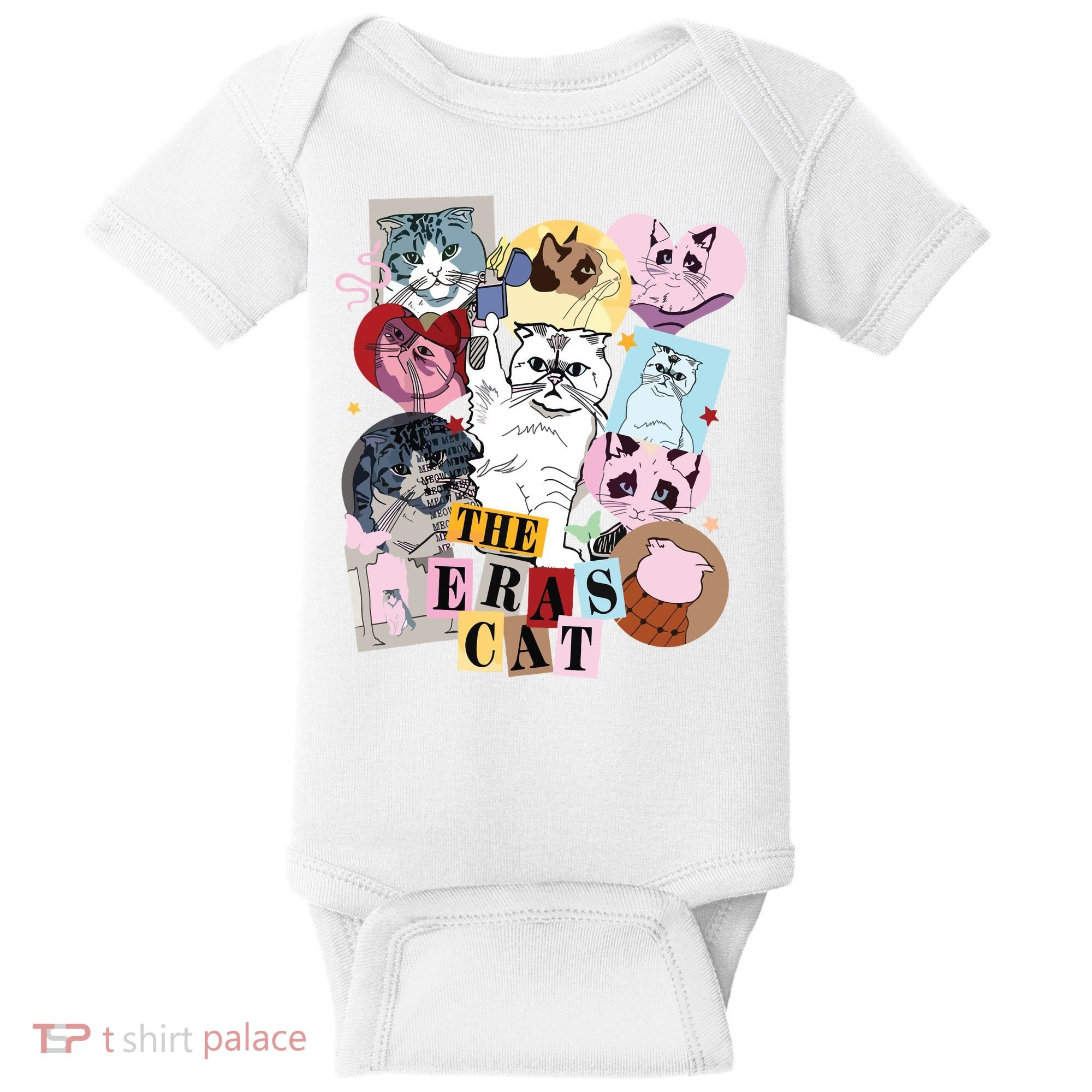 The Cat Eras In My Cat Mom Era Cat Lover Baby Bodysuit