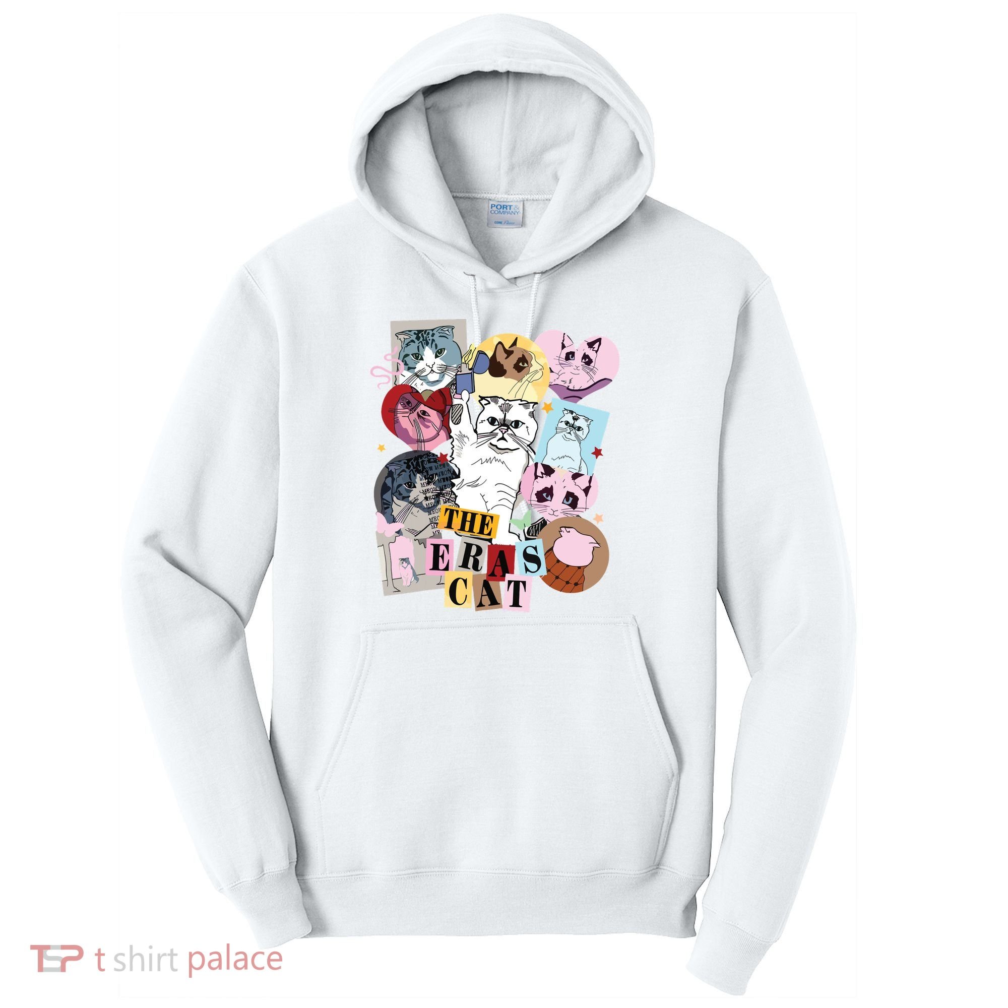 The Cat Eras In My Cat Mom Era Cat Lover Tall Hoodie
