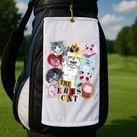 The Cat Eras In My Cat Mom Era Cat Lover Golf Towel thumb 2