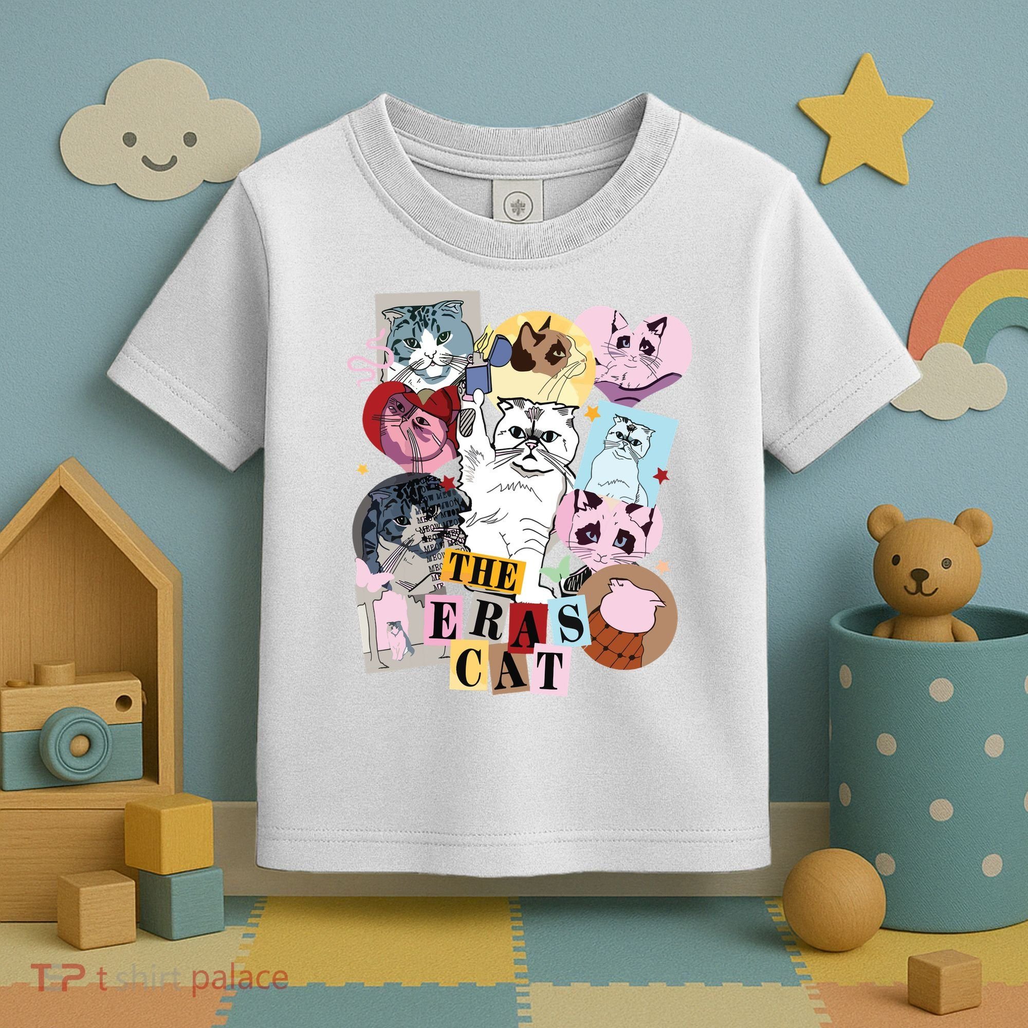 The Cat Eras In My Cat Mom Era Cat Lover Toddler T-Shirt