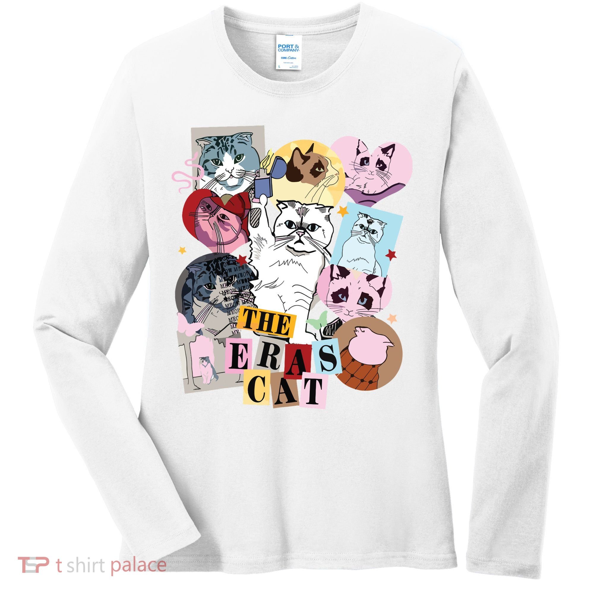 The Cat Eras In My Cat Mom Era Cat Lover Women's Long Sleeve Shirt