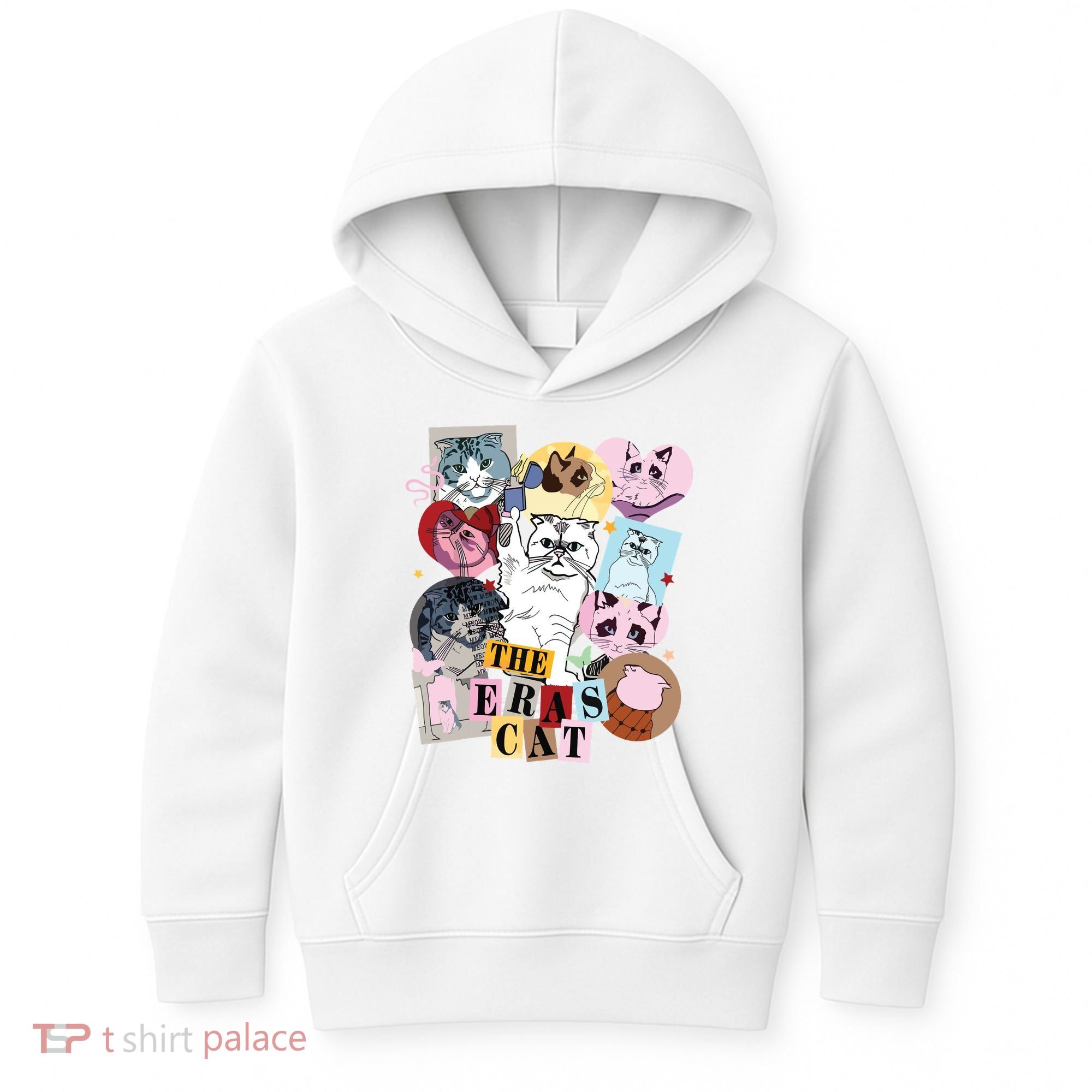 The Cat Eras In My Cat Mom Era Cat Lover Kids Hoodie