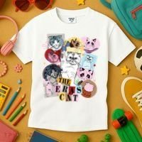 The Cat Eras In My Cat Mom Era Cat Lover Kids T-Shirt thumb 3