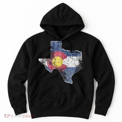 Texas Colorado Flag Family Hoodie